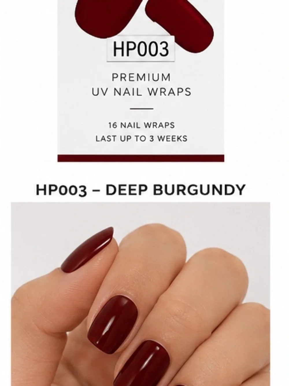 Serafene Premium UV Nail Wrap Set | 3 Colors | New Sealed